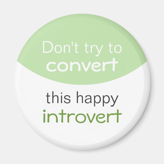 Happy Introvert Magneet (Voorkant)