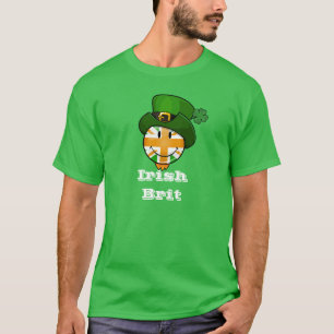 Happy Irish Color British Flag op het Pet Leprecha T-shirt