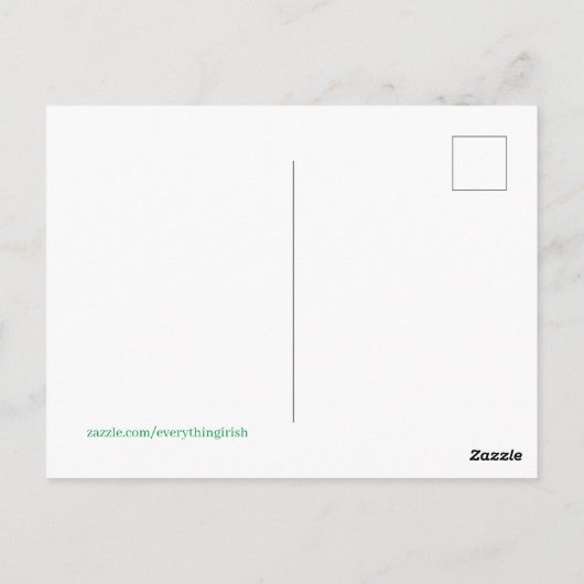 Happy Irish Day Briefkaart (Achterkant)