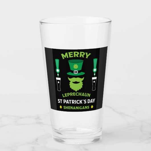 Happy Irish Saint Patrick's Day Australia March 17 Glas (Voorkant)