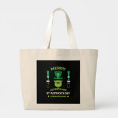 Happy Irish Saint Patrick's Day Australia March 17 Grote Tote Bag (Achterkant)