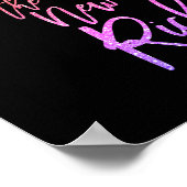 Happy is het nieuwe rijke citaat roze/perzikfaux g poster (Hoek)