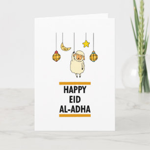 Happy Islamic Eid Al-Adha Mubarak Kaart