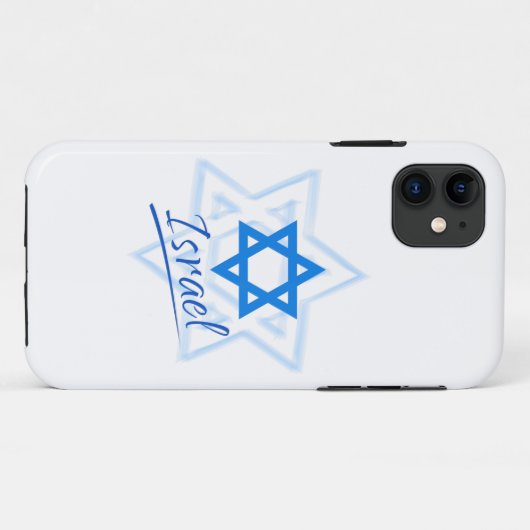 Happy Israel Independence Day Blue Star van David Case-Mate iPhone Case (Achterkant (horizontaal))