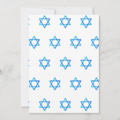 Happy Israel Independence Day Blue Star van David Kaart (Achterkant)