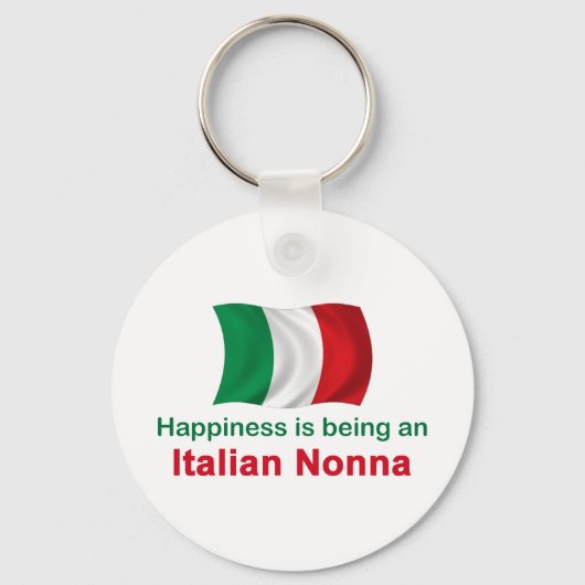 Happy Italy Nonna Sleutelhanger (Voorkant)