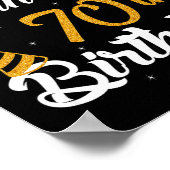 Happy its My Grandpas 70th Birthday 1955 70 jaar Poster (Hoek)