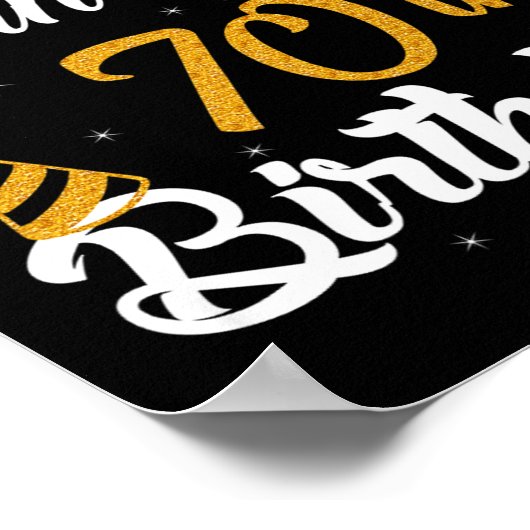 Happy its My Grandpas 70th Birthday 1955 70 jaar Poster (Hoek)