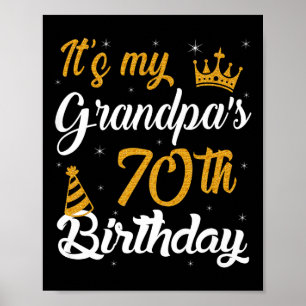 Happy its My Grandpas 70th Birthday 1955 70 jaar Poster
