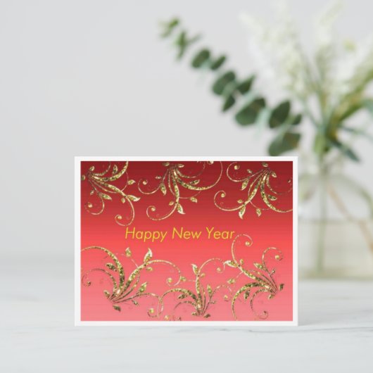 Happy-jaarkaart Feestdagenkaart (Staand voorkant)