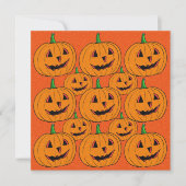 Happy Jack o Lantern Cartoon Pattern Kaart (Voorkant)