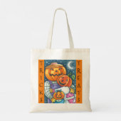 HAPPY JACK O LANTERN FAMILIE, CUTE TRICK OR TREAT TOTE BAG (Achterkant)