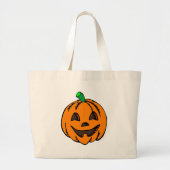 Happy Jack O Lantern Grote Tote Bag (Voorkant)