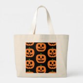 Happy Jack-O-Lantern Grote Tote Bag (Achterkant)