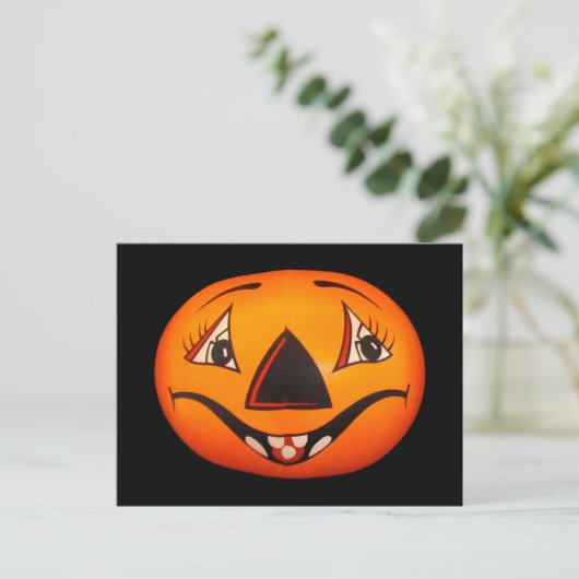 Happy Jack O’ Lantern Halloween Briefkaart (Staand voorkant)