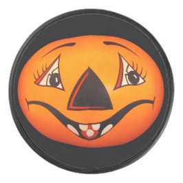 Happy Jack O’ Lantern Halloween Hockey Puck