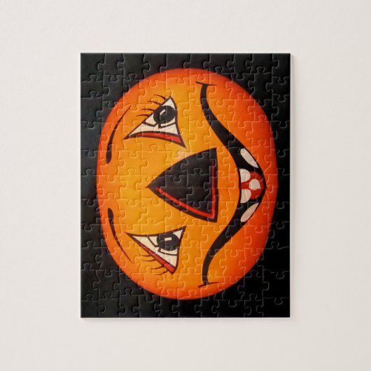 Happy Jack O’ Lantern Halloween Legpuzzel (Verticaal)