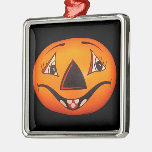 Happy Jack O’ Lantern Halloween Metalen Ornament (Links)