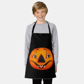 Happy Jack O’ Lantern Halloween Schort (Gedragen)