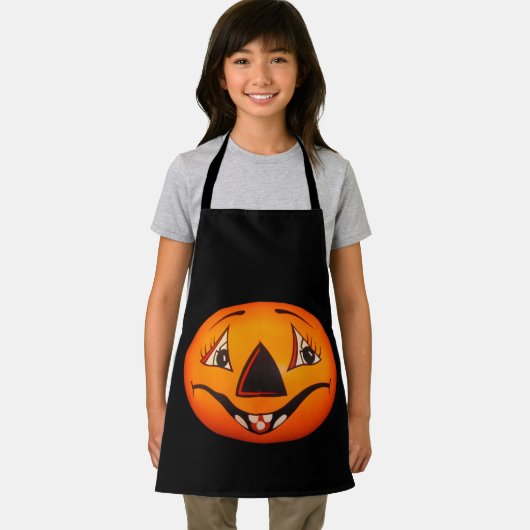 Happy Jack O’ Lantern Halloween Schort (Insitu)