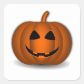 Happy Jack o' Lantern Halloween Sticker (Voorkant)
