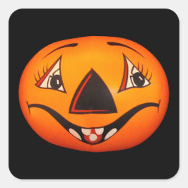 Happy Jack O’ Lantern Halloween Vierkante Sticker