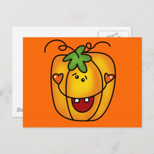 Happy Jack O Lantern Tshirts en Gifts Briefkaart (Voorkant / Achterkant)