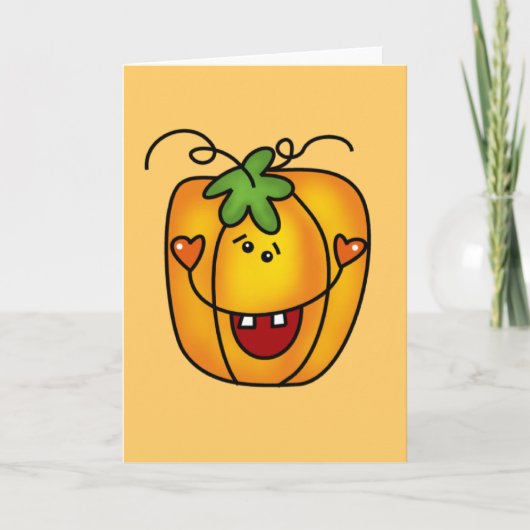 Happy Jack O Lantern Tshirts en Gifts Kaart (Voorkant)