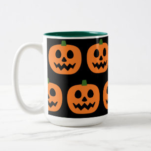 Happy Jack-O-Lantern Tweekleurige Koffiemok