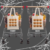 Happy Jack-O'-Lanterns gehyped voor Halloween Tote Bag