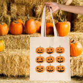 Happy Jack-O'-Lanterns Tote Bag