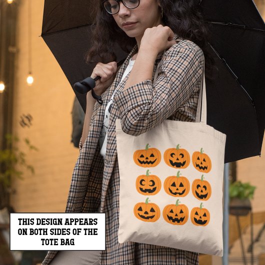 Happy Jack-O'-Lanterns Tote Bag