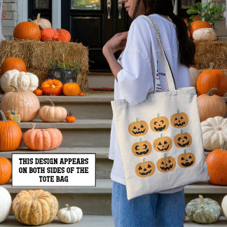 Happy Jack-O'-Lanterns Tote Bag