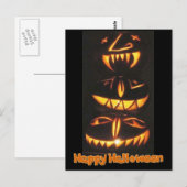 Happy Jack o'Lantern Faces Briefkaart (Voorkant / Achterkant)