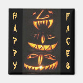 Happy Jack o'Lantern Faces Magneet (Voorkant)