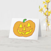 Happy Jack O'Lantern Kaart (Gele Bloem)