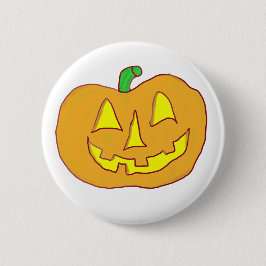 Happy Jack O'Lantern Ronde Button 5,7 Cm