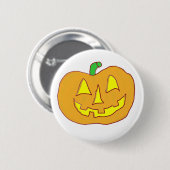 Happy Jack O'Lantern Ronde Button 5,7 Cm (Voorkant /achterkant)