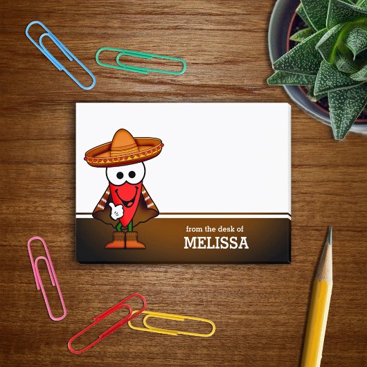 Happy Jalapeno Pepper persoonlijke gepersonaliseer Post-it® Notes