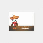 Happy Jalapeno Pepper persoonlijke gepersonaliseer Post-it® Notes (Voorkant)