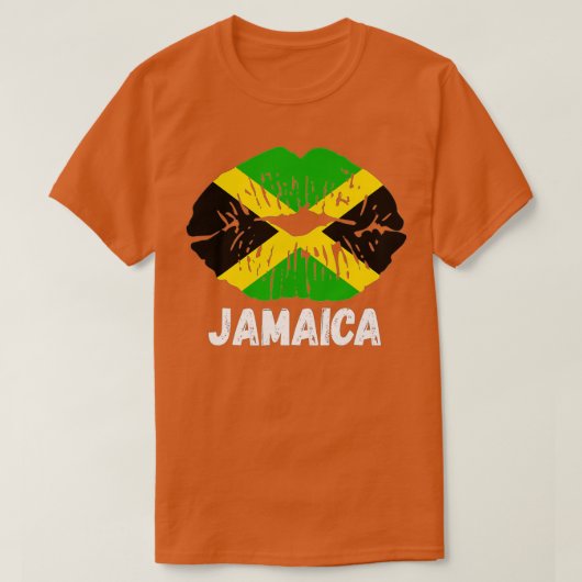 Happy Jamaica 60th Independence Day Lips Jamaican T-shirt (Design voorkant)