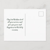 Happy Janmashtami mandala Uitnodiging Briefkaart (Achterkant)