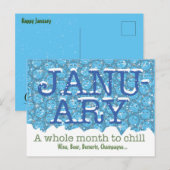 HAPPY JANUARY MATH by Slipperywindow Briefkaart (Voorkant / Achterkant)