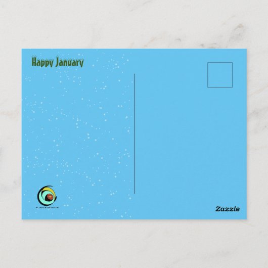 HAPPY JANUARY MATH by Slipperywindow Briefkaart (Achterkant)