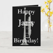 Happy Jazzy Verjaardag Kaart (Gele Bloem)