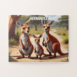 Happy Joey's familie gepersonaliseerd Legpuzzel