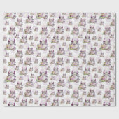 Happy Jogging Monster Creature Cadeaupapier (Vlak)