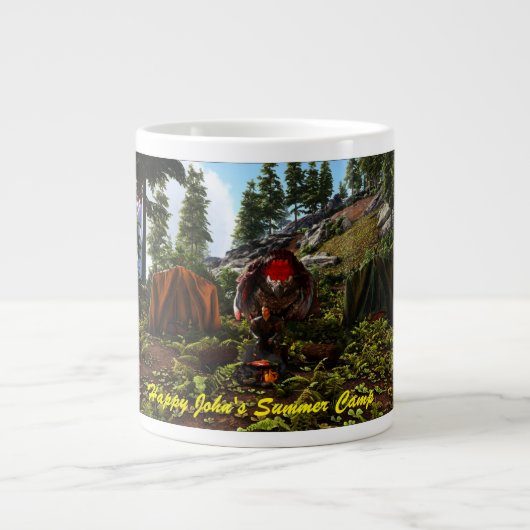 Happy John's Summer Camp Jumbo-Tasse Grote Koffiekop (Voorkant)