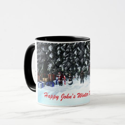 Happy John's Winter Wonderland Tasse Mok (Voorkant links)
