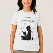 Happy Jolabokaflod – Icelandic Book Flood Gift Tri-Blend Shirt (Voorkant)